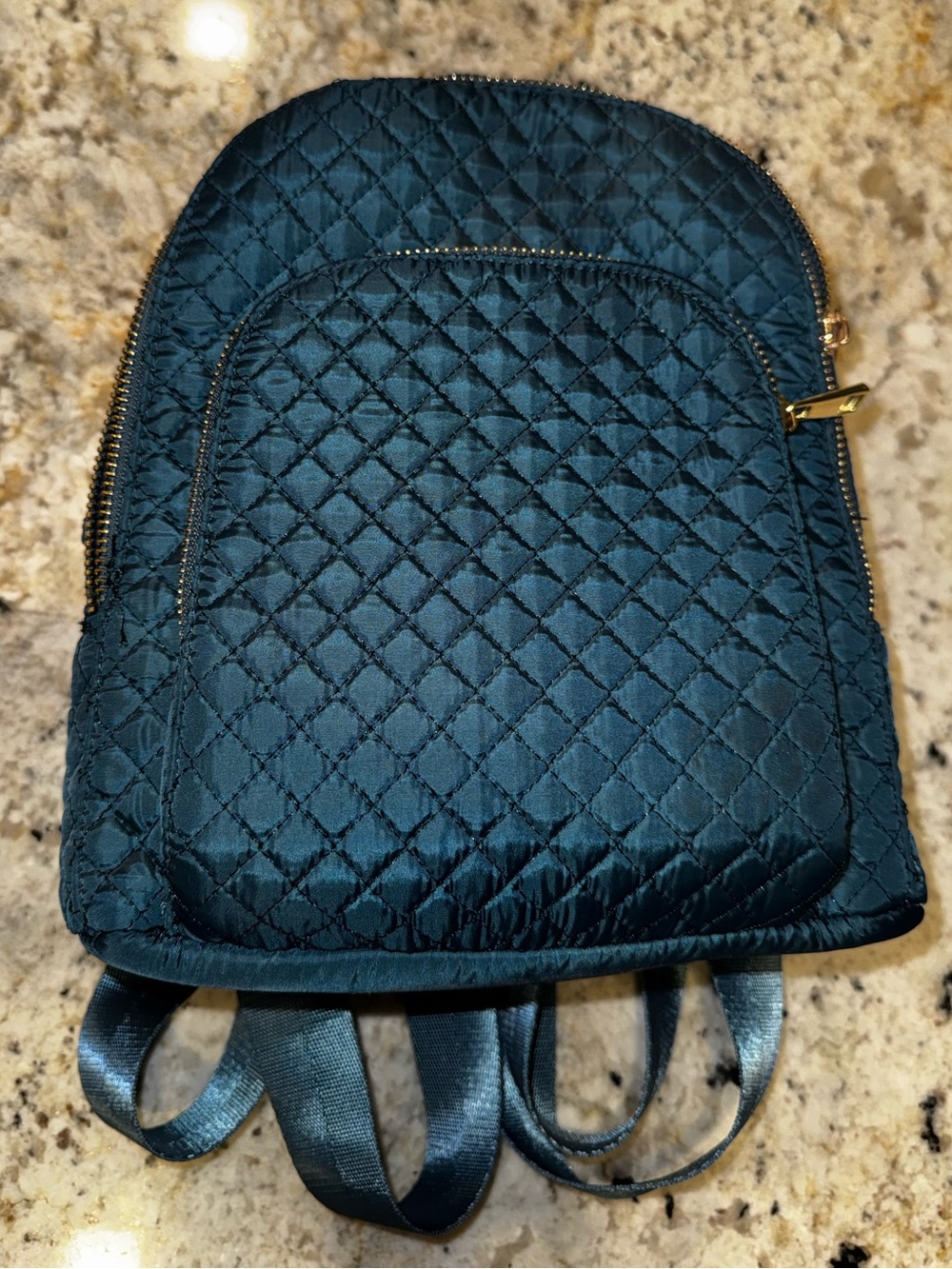 Quilted Teal Mini Backpack - Cynthia Rowley